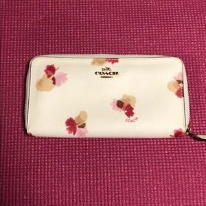 Floral coach wallet